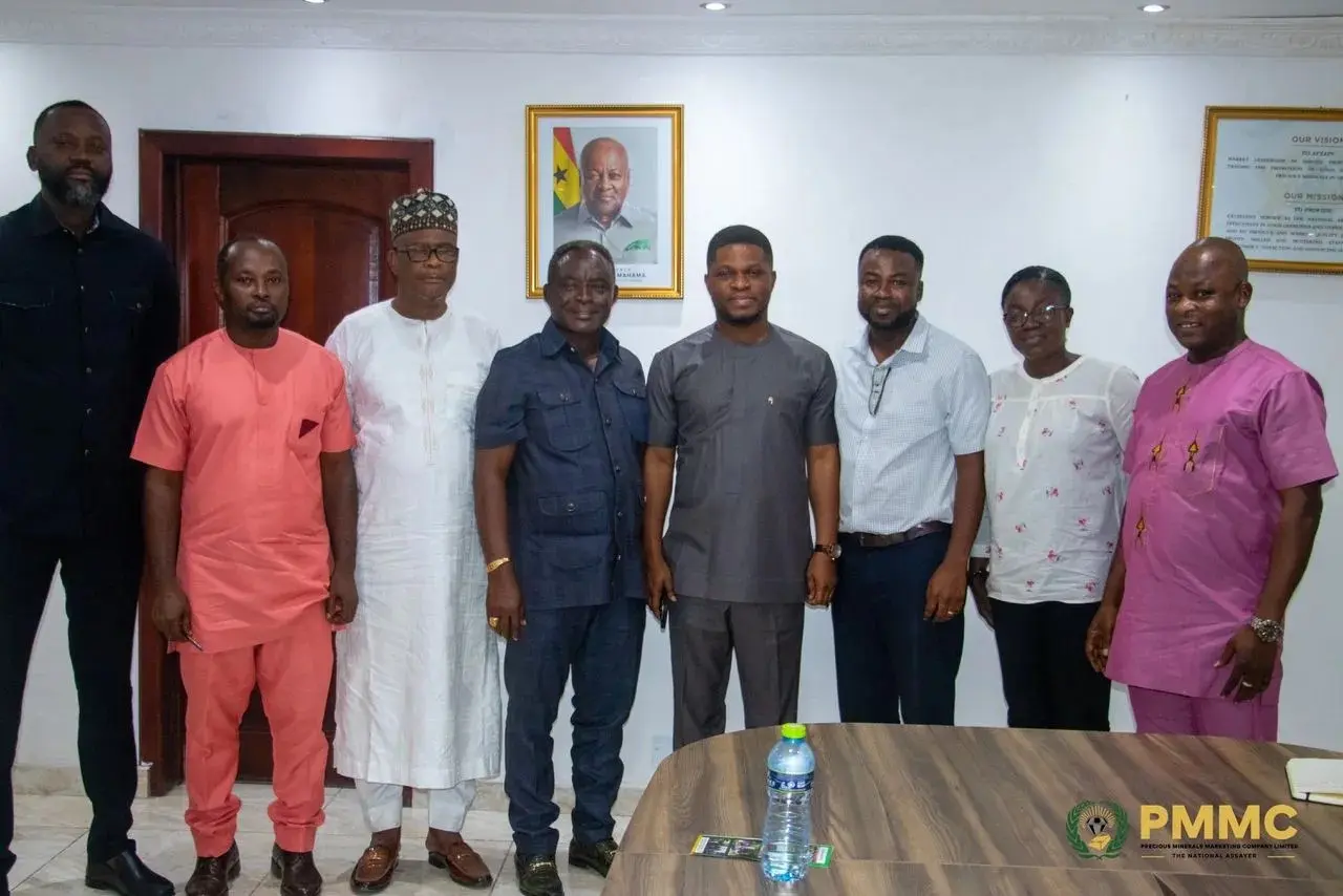 Leaders of National Association of Small-Scale Miners Calls on MD of PMMC