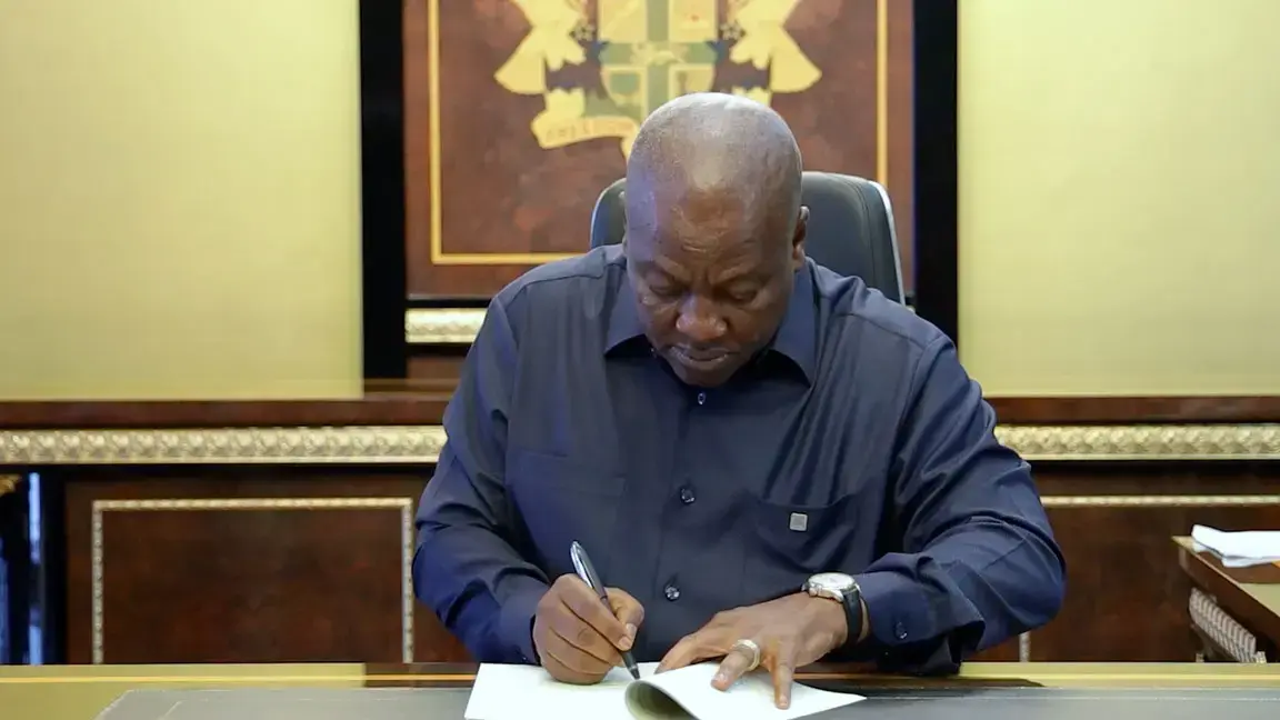 President Mahama signs Ghana Gold board Bill into law