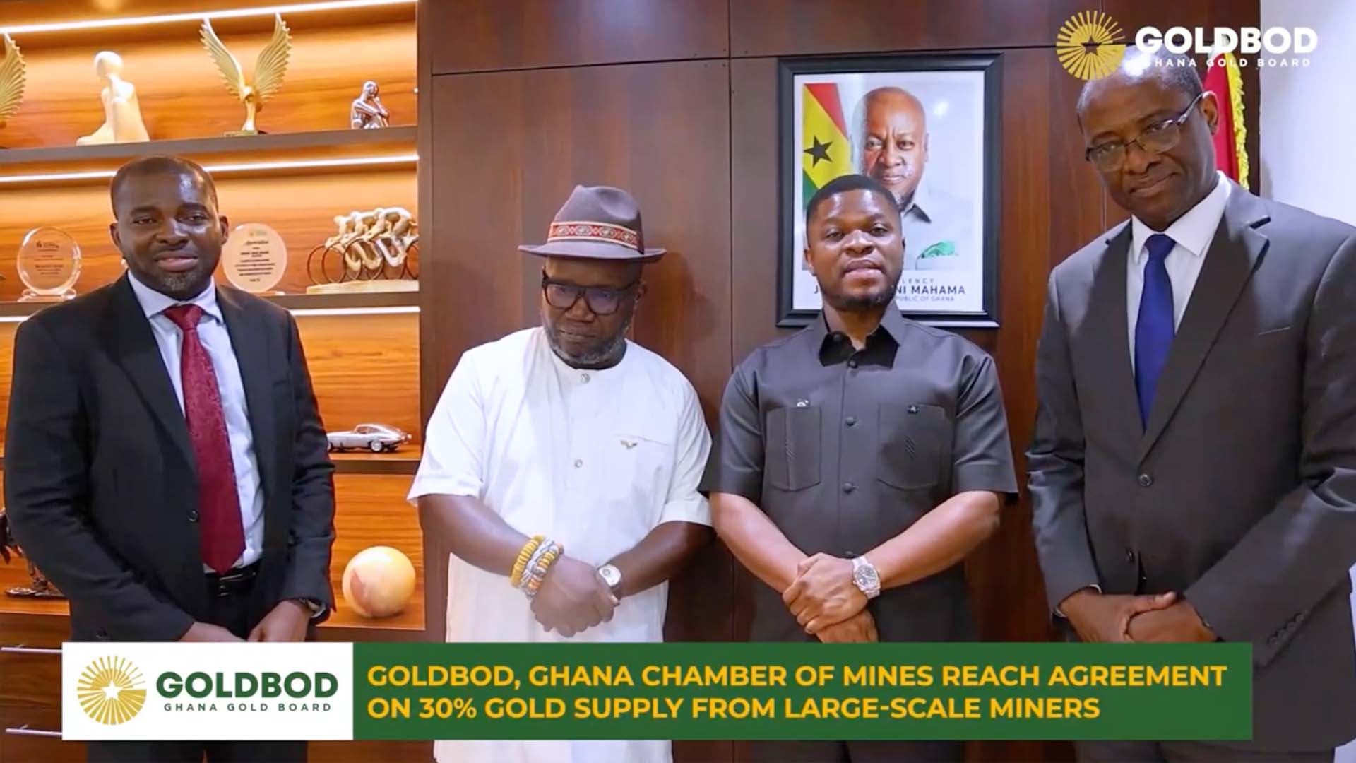 Ghana Secures 30% of All Large-Scale Gold Production for National Reserves